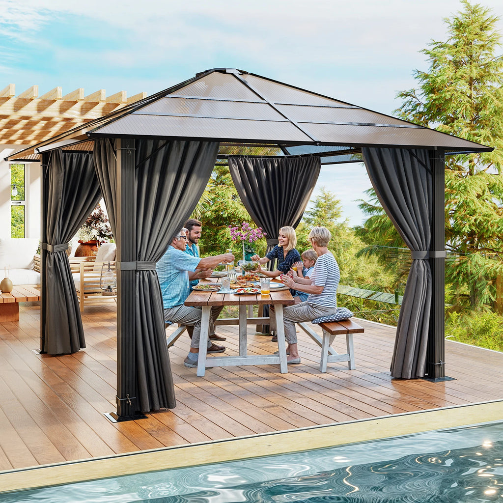 Gamme Zuca - Gazebo/Pavillon de jardin - Noir