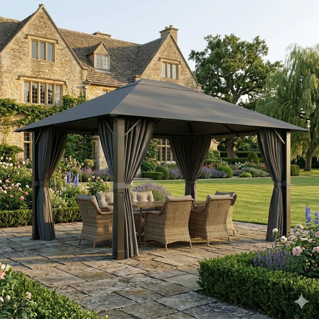 Gamme Lone - Gazebo / Pavillon de Jardin - Dimensions confort