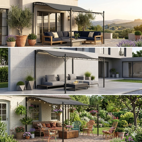 Gamme Leo - Pergola auto-portante - Gris Anthracite