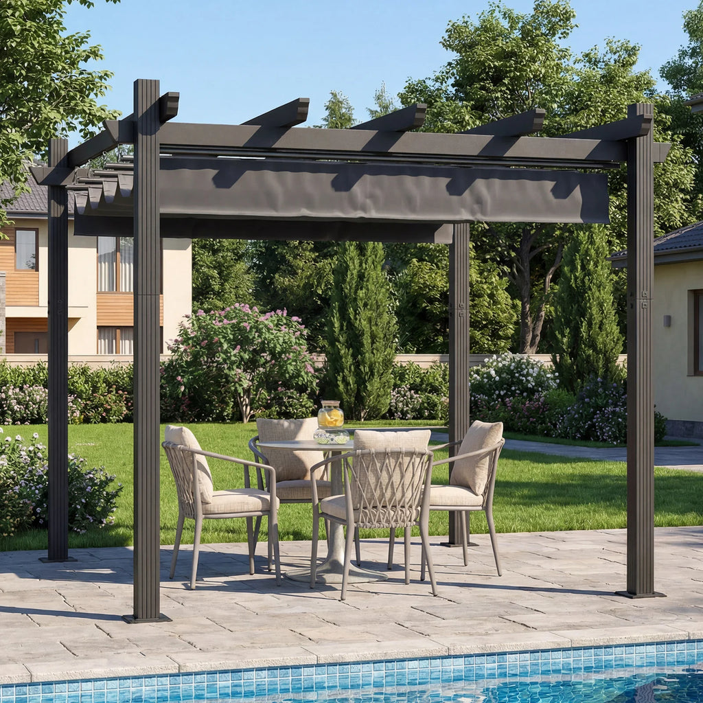 Gamme Habu - Pergola auto-portante - Rétractable