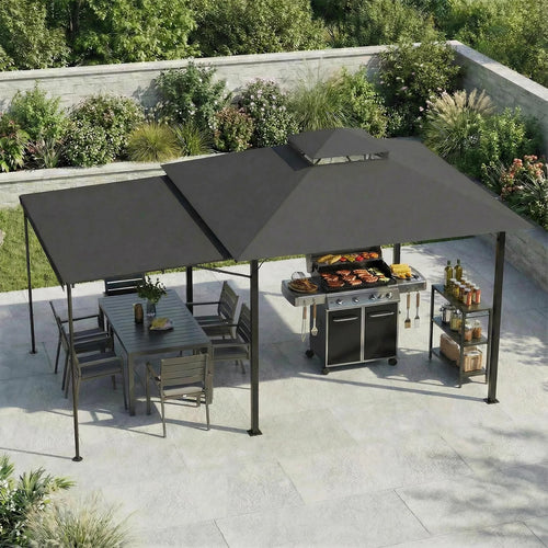 Gamme Insen - Gazebo/Pavillon de jardin modulable - Noir