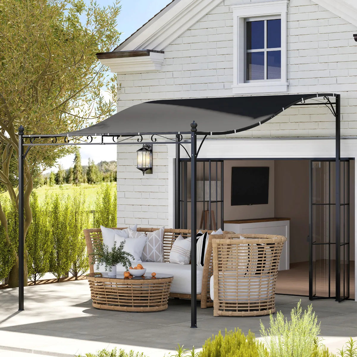 Gamme Leo - Pergola auto-portante - Gris Anthracite