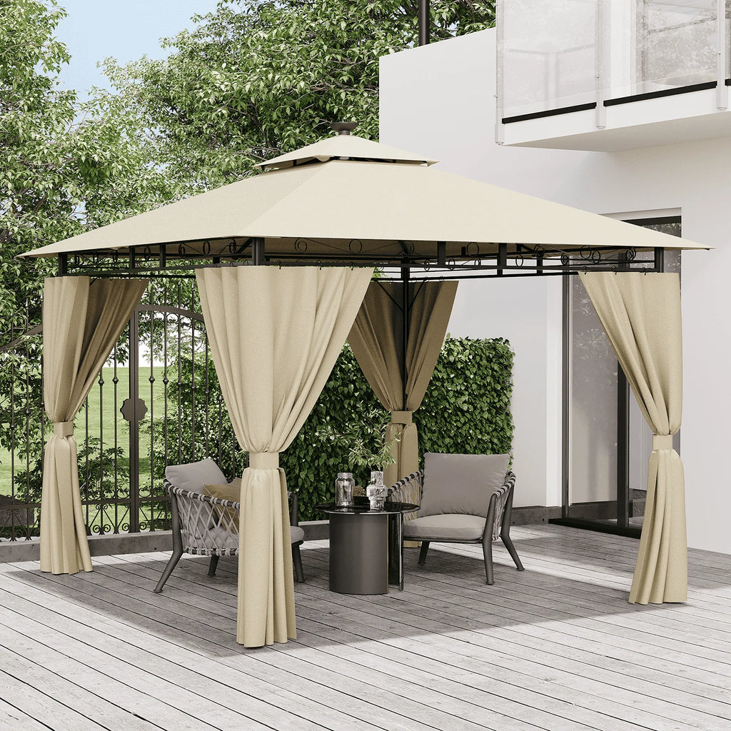 Gamme Lone - Gazebo / Pavillon de Jardin - Led intégrées