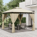 Gamme Lone - Gazebo / Pavillon de Jardin - Led intégrées